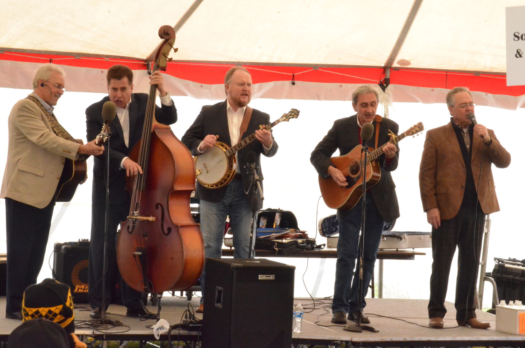 The Primitive Quartet were the final group to perform at Harmony Hill Music Festival in Harmony on Saturday.